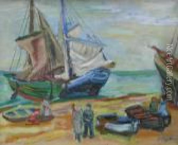 Port De Peche Oil Painting - Henri Epstein