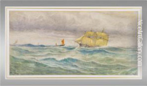 Seascape Oil Painting - G.B. Percy Spooner-Lillingston