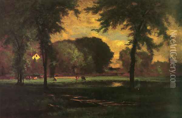The Pasture Oil Painting - George Inness