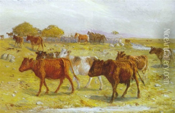 Heste Og Kreaturer Pa Saltholm Oil Painting - Theodor Philipsen