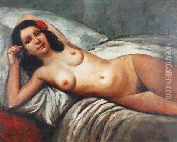 Akt Oil Painting - Roman Kramsztyk