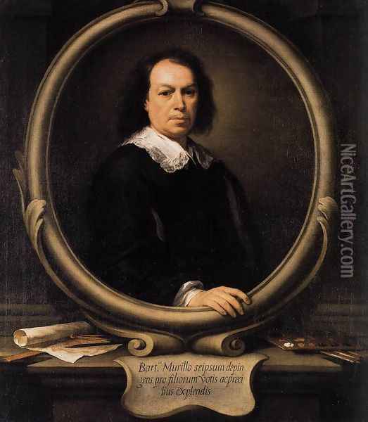 Self-Portrait 1670-72 Oil Painting - Bartolome Esteban Murillo