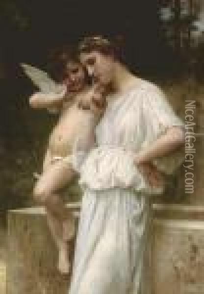 Secrets De L'amour Oil Painting - William-Adolphe Bouguereau