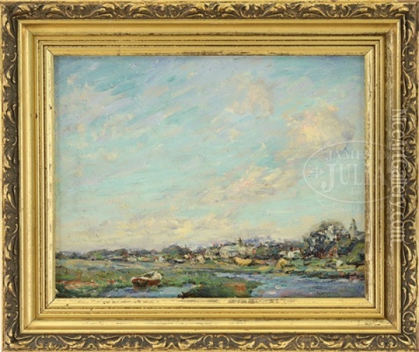 View Of Ipswich Oil Painting - Henry Rodman Kenyon