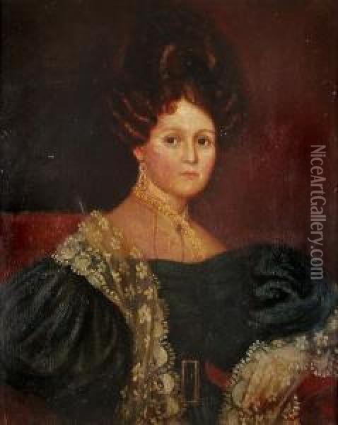 Portrait Of Mrs. Whitney Cape Ann Oil Painting - Suzzana Paine