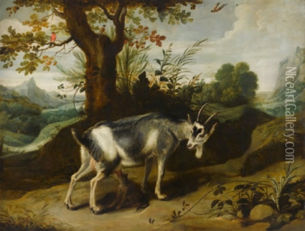 Fable Of The Wolf And The Goat Oil Painting - Paul de Vos