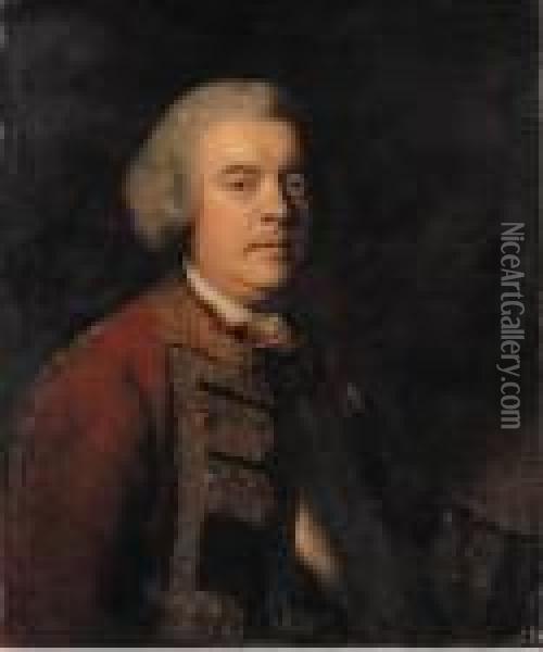 Portrait Of Lieutenant-general William Kingsley Oil Painting - Sir Joshua Reynolds