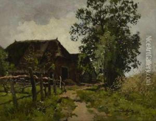 Bauernhaus. Oil Painting - Jan Hillebrand Wijsmuller