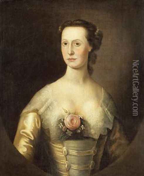 Mrs Philip John Schuyler Oil Painting - Thomas McIlworth