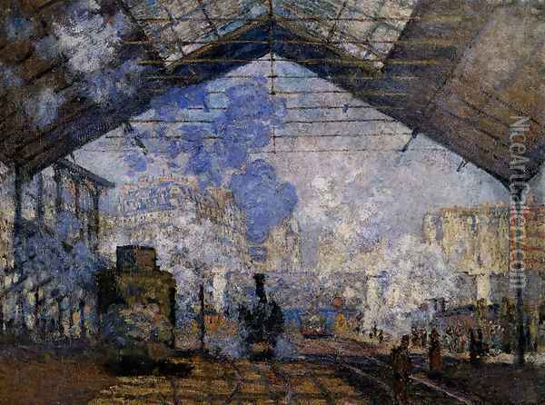 The Gare Saint-Lazare Oil Painting - Claude Oscar Monet