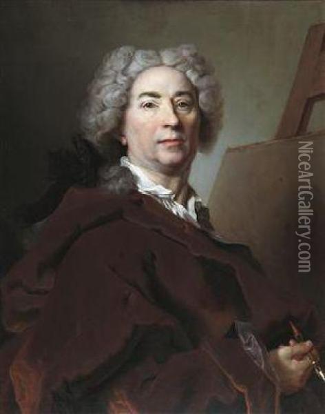 Self-portrait Oil Painting - Nicolas de Largillierre