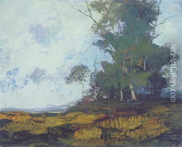 Romantische Landschaft Oil Painting - Anton Mueller-Wischin