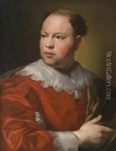 Portrat Des P. John Gahagan S. J. Oil Painting - Anton Raphael Mengs