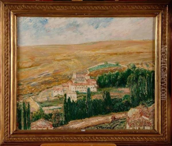 Vue Du Monastere El Parral En Espagne Oil Painting - Maurice Fromkes
