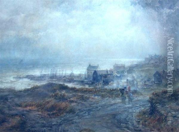 Storm And Sunshine, St Abbs Berwick Oil Painting - John Blair