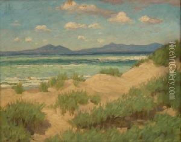 Sand Dunes At Barmouth N Wales Oil Painting - Rudolph Onslow-Ford