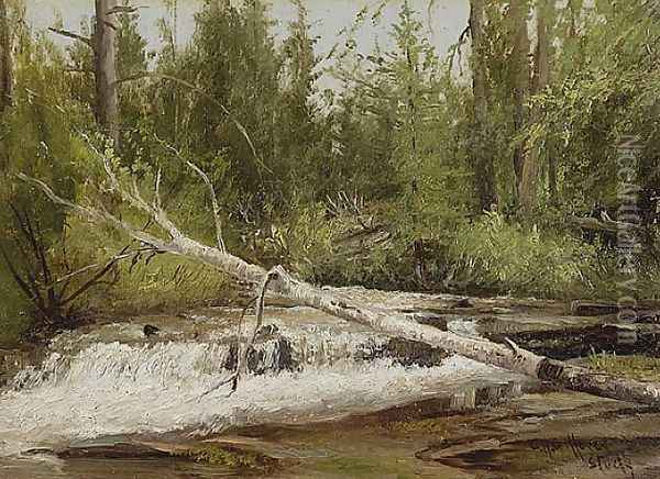 Forest Stream Oil Painting - Charles Henry Gifford