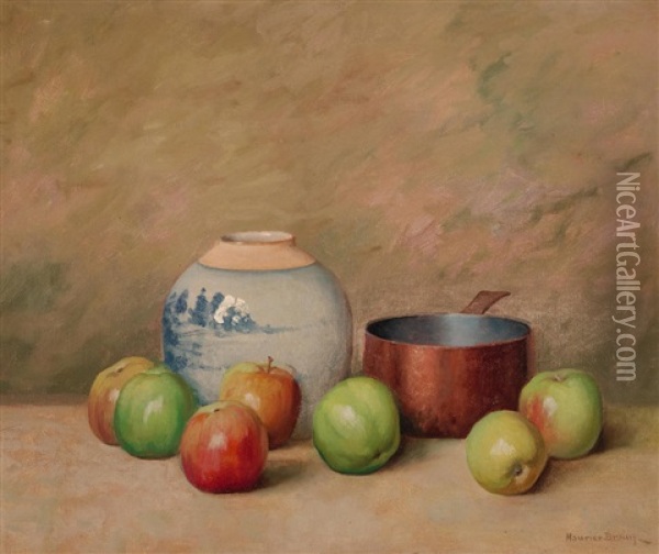 Apples Oil Painting - Maurice Braun