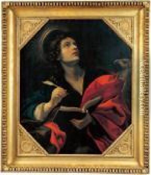 Der Apostel Johannes. Oil Painting - Carlo Dolci