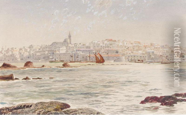 View Of Jaffa Oil Painting - Edward H. Fitchew