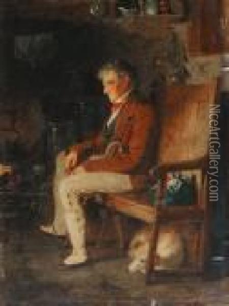 'the Traveller's Rest' Oil Painting - John Morgan