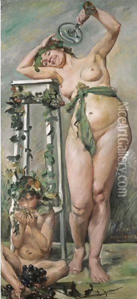 Bacchantin (Baccante) Oil Painting - Lovis (Franz Heinrich Louis) Corinth