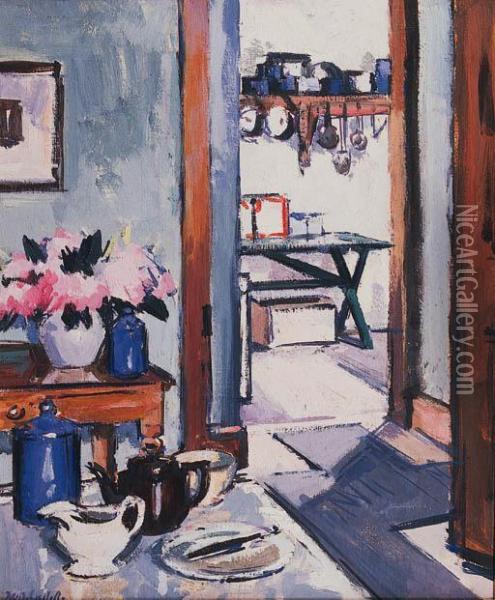 Interior, Auchnacraig, Mull Oil Painting - Francis Campbell Boileau Cadell