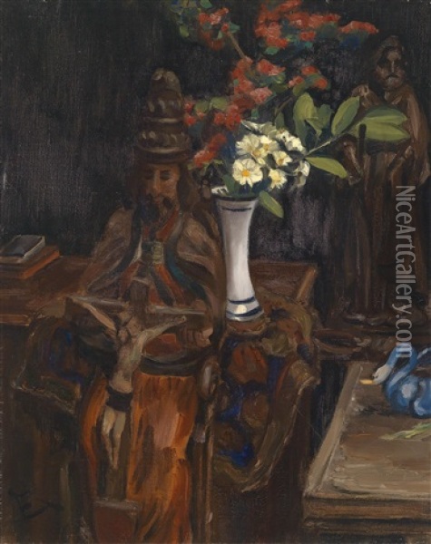 Stillleben Oil Painting - Henri Le Fauconnier