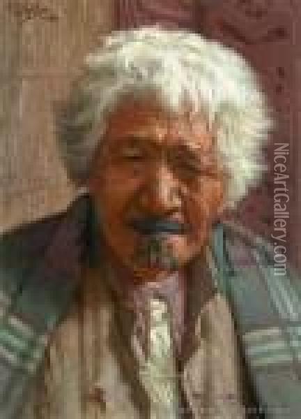 Ahinata Te Rangitautini - Kapi Kapi Oil Painting - Charles Frederick Goldie