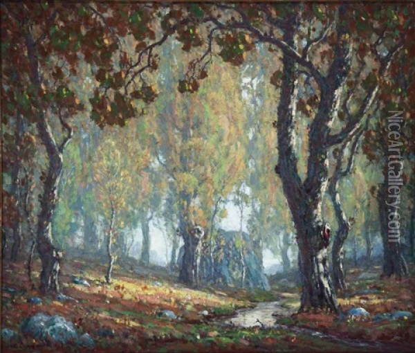Autumn Landscape Oil Painting - Charles L.A. Smith