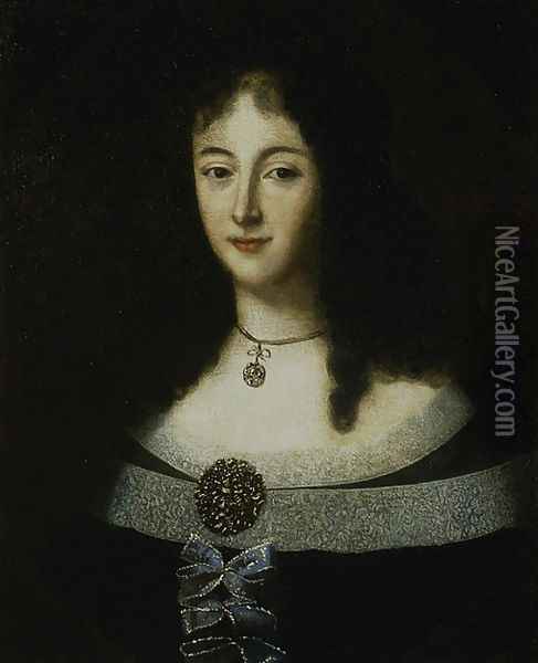 Portrait of Elzbieta Lubomirska nee Denhoff Oil Painting - Unknown Painter