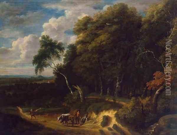 Landscape with a Herd Oil Painting - Jacques d' Arthois