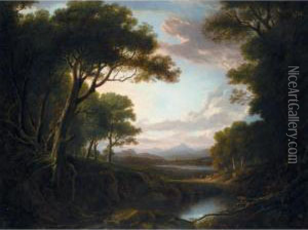 View Of Stirling Castle From Dunmore Park Oil Painting - Alexander Nasmyth