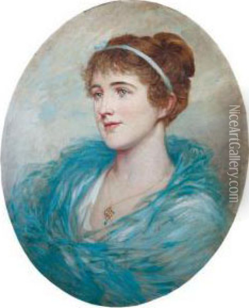 Retrato De Irene, Hermana De La Condesa Blucher-altona Oil Painting - Herbert Sidney