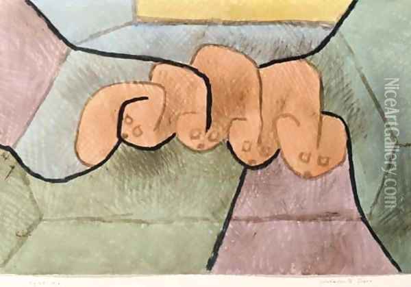 Schlafende Tiere Oil Painting - Paul Klee