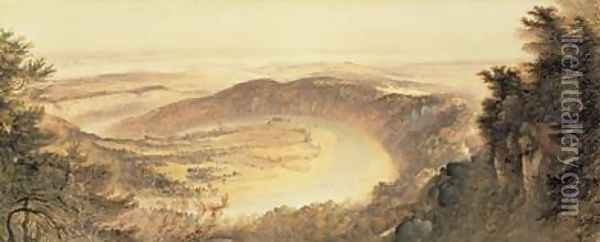 The Wye Valley Oil Painting - John Martin