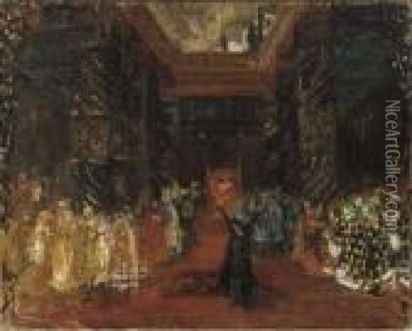 Le Martyre De Saint Sebastien Oil Painting - Jacques-Emile Blanche
