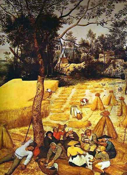 The Corn Harvest (August) 2 Oil Painting - Pieter the Elder Bruegel