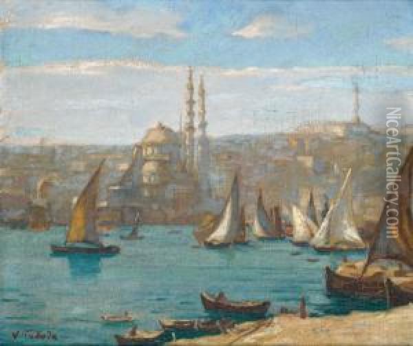 Istanbul Oil Painting - Vaclav Prihoda