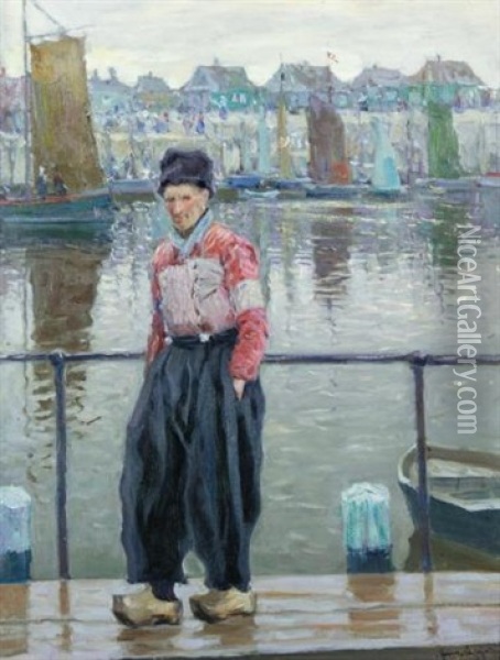 The Dutchman Oil Painting - Arnold Borisovich Lakhovsky