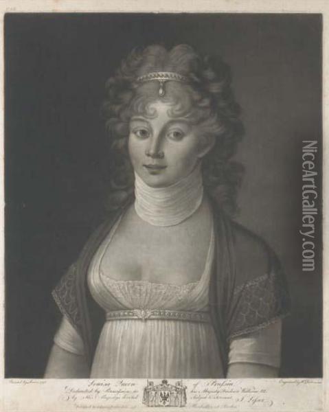 Louisa Queen Of Prussia Par William Dickinson Oil Painting - Nikolaus Lauer