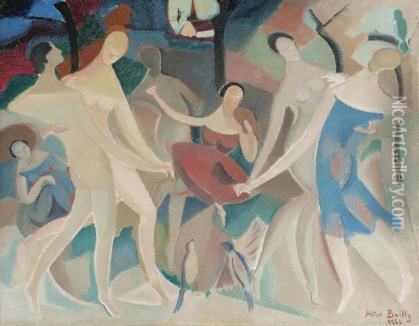 La Joie Dans La Foret Oil Painting - David Bailly
