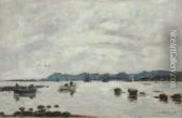 La Baie Et Les Montagnes De L'esterel, Golfe-juan Oil Painting - Eugene Boudin
