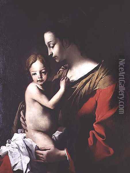 Madonna and Child Oil Painting - Jean Tassel