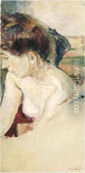Torse De Femme Oil Painting - Jean-Edouard Vuillard