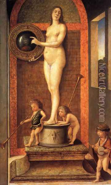 Allegory Of Vanitas Oil Painting - Giovanni Bellini