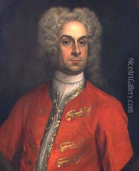Sir Charles Hoghton Oil Painting - Sir Godfrey Kneller