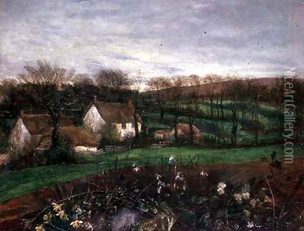 Cheerful Spring from My Window Oil Painting - George Frederick Watts
