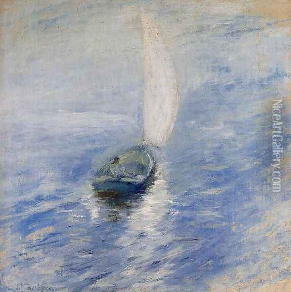 Sailing In The Mist Oil Painting - John Henry Twachtman