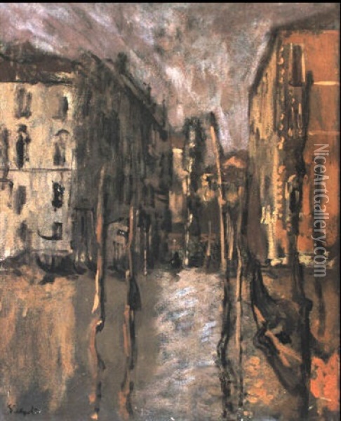 Il Traghetto, Venice Oil Painting - Walter Sickert